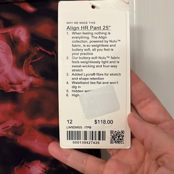 Lululemon Align HR pants 25” - Picture 5 of 5